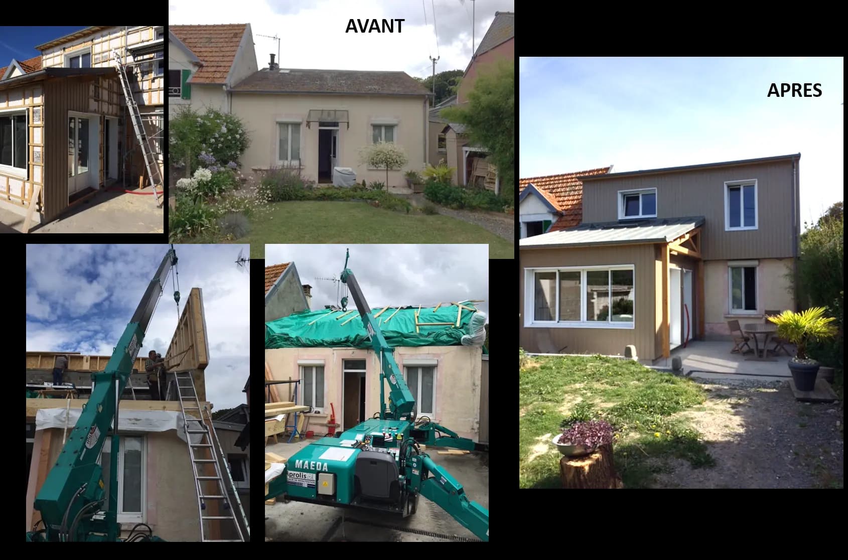 Surélévation d'accès difficile