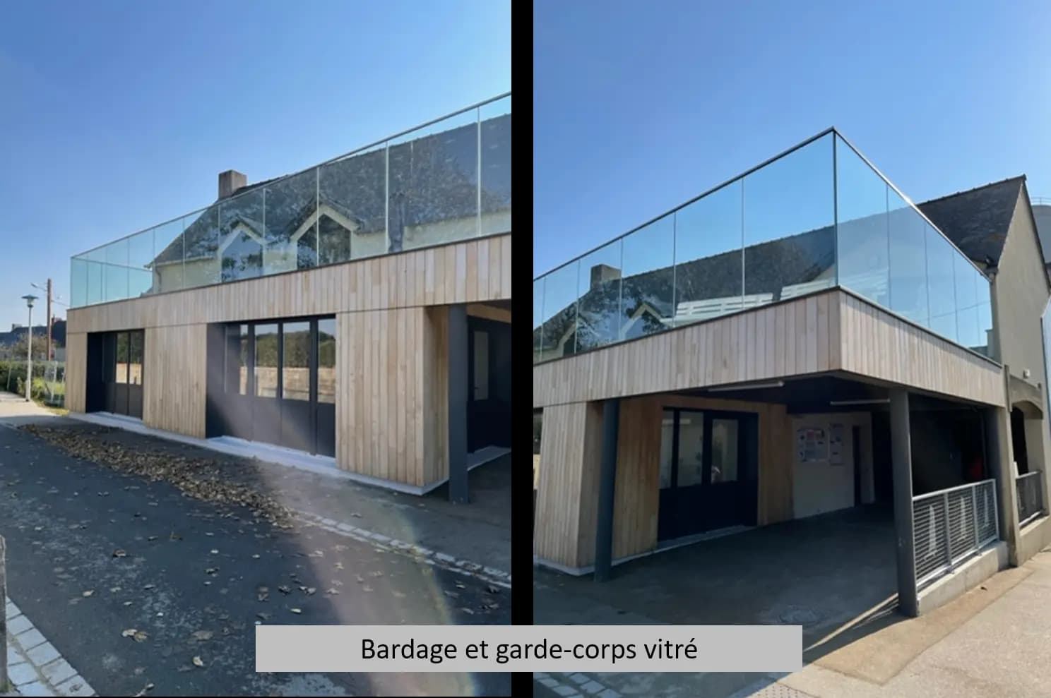Garde corps vitré